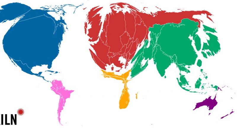 Historische Emissionen nach Kontinenten (Quelle: Maps from CarbonMap.org © Kiln)