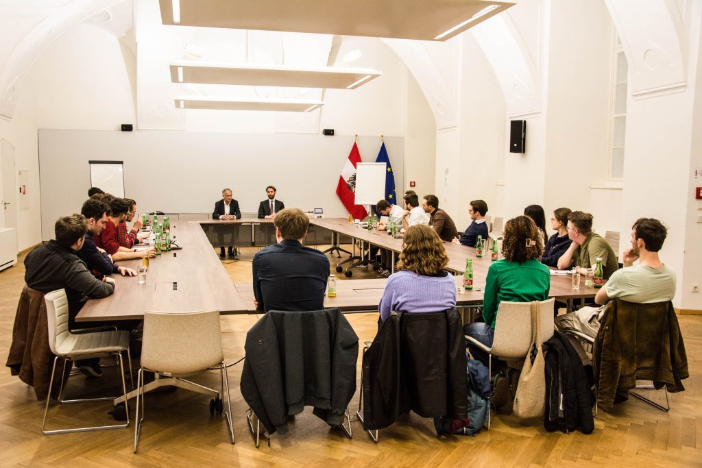 Die WIPOL Steiermark beim Treffen mit Finanzminister Markus Marterbauer (SPÖ)